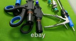 10pc Laparoscopic Surgery Set 5mmx330mm Endoscopy Reusable Surgical Instruments