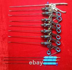 11pc Laparoscopic Surgery Set Reusable 3mmx330mm Endoscopy Surgical Instruments