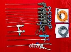 14pc Laparoscopic Surgery Set 3mmx260mm Reusable Endoscopy Surgical Instruments