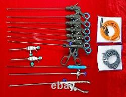 14pc Laparoscopic Surgery Set 3mmx260mm Reusable Endoscopy Surgical Instruments