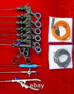 14pc Laparoscopic Surgery Set 5mmx330mm Reusable Endoscopy Surgical Instruments