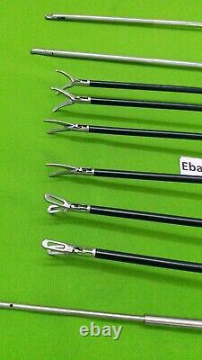 15Set Laparoscopic Endotrainer Basic Training Kit Reusable Surgical Instruments