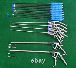16pc Laparoscopic Surgery Set 5mmx330mm Endoscopy Surgical Instruments