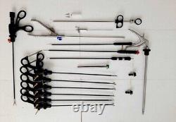 17pc Laparoscopic Surgery Set 5x330mm Endoscopy Laparoscopy Surgical Instruments