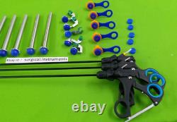 18pc Laparoscopic Surgery Set Graspers/Reducers Endoscopy Surgical Instruments