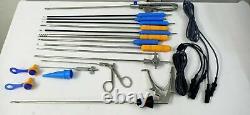 19pcs Laparoscopic Surgery Set 5mmx330mm Laparoscopy Surgical Instruments