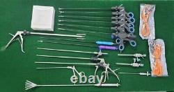 20pc Laparoscopic Surgery Set 5mmx330mm Endoscopy Surgical Instruments
