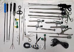 25pc Laparoscopic Surgery Set 5mm SS Sterile Surgical Instruments CE Approved