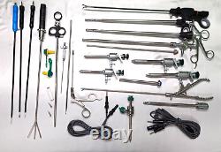 25pc Laparoscopic Surgery Set 5mm SS Sterile Surgical Instruments CE Approved