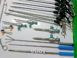 34pc Laparoscopic Surgery Endoscopy 5mmx330mm Brand New Set Surgical Instruments