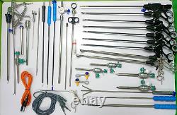 34pc Laparoscopic Surgery Set 5mm SS Sterile Surgical Instruments CE approved
