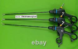 4 PC Laparoscopic Set Needle Holder 5mmx330mm Endoscopy Surgical Instruments