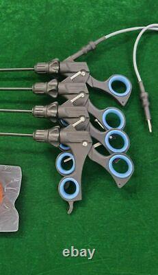 5pc Laparoscopic Surgery Set 5mmx330mm with Cable Endoscopy Surgical Instruments