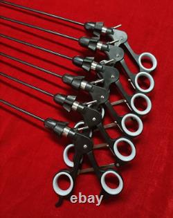 6pc-Laparoscopic Surgery Set Forceps 5mmx330mm Best Quality Reusable Instruments