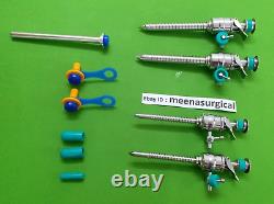 7PC Laparoscopic Set Spiral Trocar 5mm& 10mm Laparoscopic Surgical Instruments