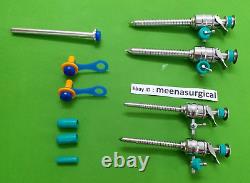 7PC Laparoscopic Set Spiral Trocar 5mm& 10mm Laparoscopic Surgical Instruments