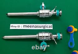 7 Pieces Laparoscopic Set Trocar Cannula 5mm & 10mm Surgical Instruments