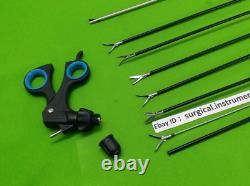 7pc Laparoscopic Surgery Set 5mmx330mm Endoscopy Reusable Surgical Instruments