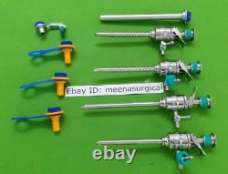 8pc Laparoscopic Set Trocar Cannula 5mm Laparoscopy Surgical Instruments