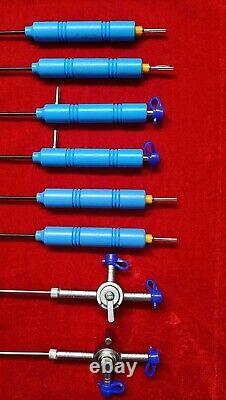 8pc Laparoscopic Surgery Set Reusable 3mmx330mm Endoscopy Surgical instruments