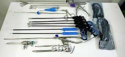 ADDLER 18pcs Laparoscopic Surgery Set 5mmx330mm Laparoscopy Surgical Instruments