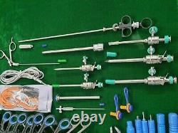 ADDLER 34pc Laparoscopic Surgery Set 5x330mm Laparoscopy Endoscopy Instrument