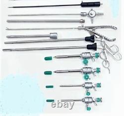 ADDLER Laparoscopic 5mmx330mm Surgery Set Surgical Instruments Set of 25pc