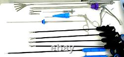 ADDLER Laparoscopic Surgery Set 5mmx330mm Laparoscopy Surgical Inst Set of 18pc