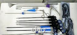 ADDLER Laparoscopic Surgery Set 5mmx330mm Laparoscopy Surgical Instruments 18pc