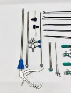 Addler Laparoscopic 5mm Surgery Set Laparoscopy Endoscopy Surgical Inst 16pc