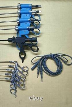 Addler Laparoscopic 5mmx330mm Endoscopy Surgical Instruments Surgery Set 15 Pcs