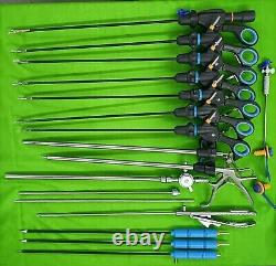 Addler Laparoscopic 5mmx330mm Surgery Set Endoscopy Surgical Instruments 17pcs