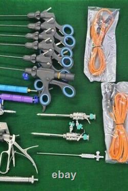 Addler Laparoscopic 5mmx330mm Surgery Set Endoscopy Surgical Instruments 20pc