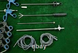 Addler Laparoscopic Gynecology 5mmx330mm Surgery Set Instruments 11pcs