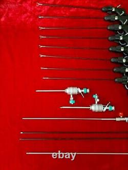 Addler Laparoscopic Surgery Set 5mmx330mm Endoscopy Surgical Forceps Inst 15pc