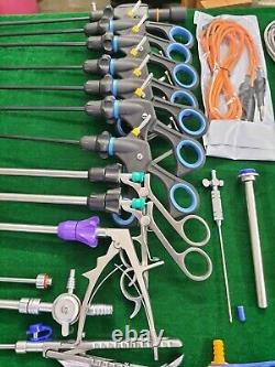 Addler Laparoscopic Surgery Set 5mmx330mm Endoscopy Surgical Instruments 34pc