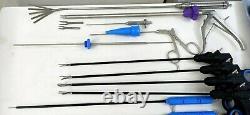 Addler Laparoscopic Surgery Set 5mmx330mm Laparoscopy Surgical Inst Set Of 18pc