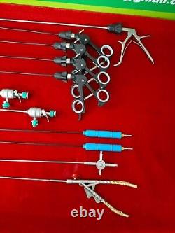 Addler Laparoscopic Surgery Set Endoscopy 3mmx330mm Surgical Instruments 11pc