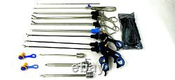 Addler Laparoscopic Surgery Set Laparoscopy Endoscopy Surgical Instruments 15pcs