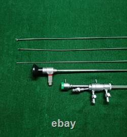 Hysteroscopy Semi Rigid Froceps Set, Bettocchi Sheath 4mm & Cystoscope 30 Degree