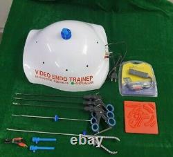 Laparoscopic Abdomen Shape Endo-Trainer with 5 Basic Instruments+ USB Cabe