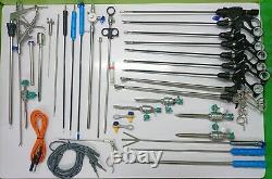 Laparoscopic Surgery Set 34pc Best Quality Reusable Surgical Instruments