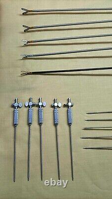 Laparoscopic Surgery Set 5 mmx 330 mm Endoscopy Surgical Instruments 15 pc