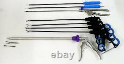Laparoscopic Surgery Set 5mmx330mm Best Quality Surgical Instruments-8pc