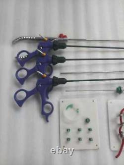 Laparoscopic Virtual Endo Trainer Box Training Kit Suture model Instruments Set